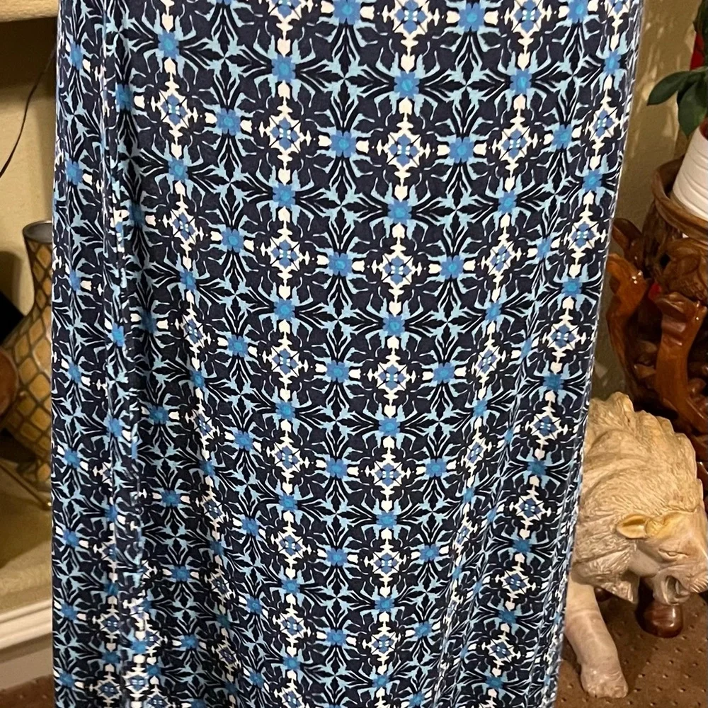 Max Studio Knit Maxi Skirt Womens Size Small Multicolor Geometric Print Casual - Picture 6 of 8